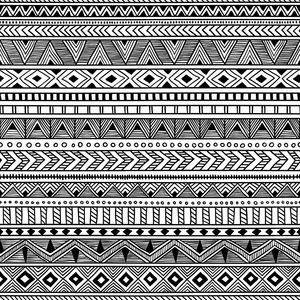 无缝的民族模式.黑白条纹背景.azt照片