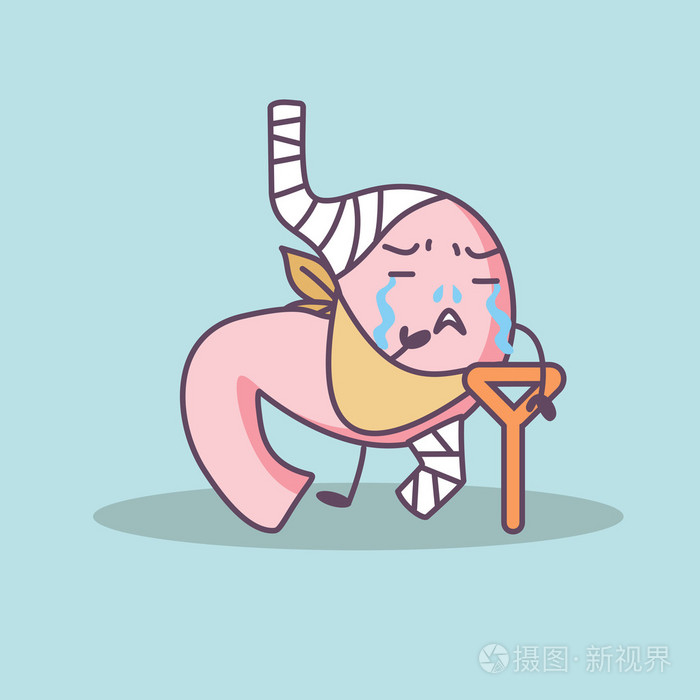 动漫与拐杖伤的胃