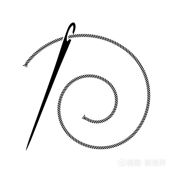 缝纫针剪影插画-正版商用图片0esu0k-摄图新视界