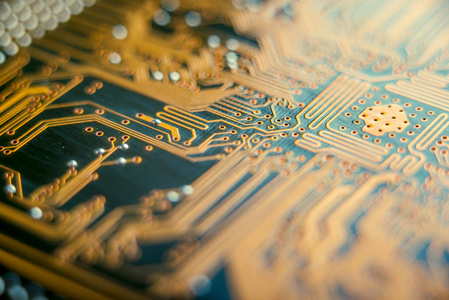 固态微电子技术的概念照片