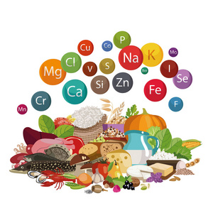 食品中的矿物质照片