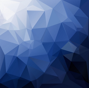 蓝色的多边形马赛克背景 创意设计模板