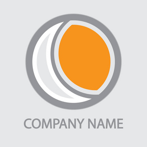 圆形橙色公司徽标