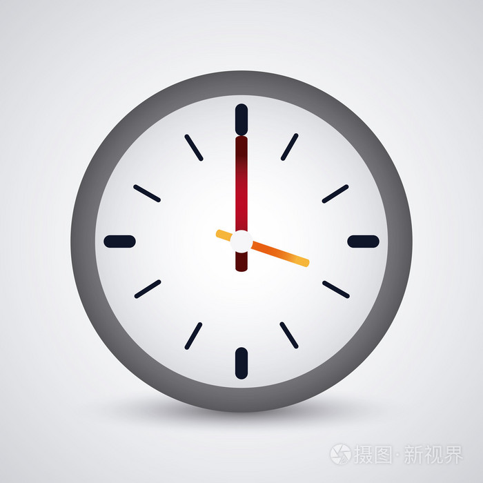 市创辉时钟图标设计时间矢量图形