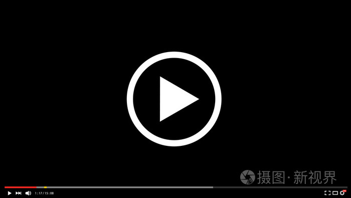 矢量现代视频播放器背景