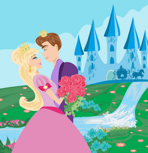 公主与王子人像图片