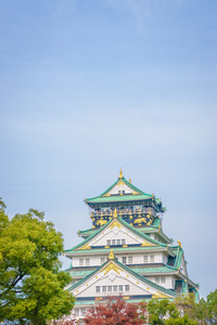 在日本大阪的大阪城堡