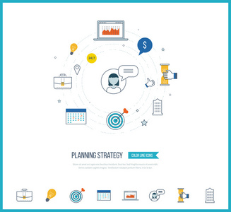 战略规划和营销战略概念