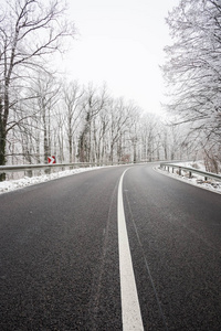 雪路在冬天