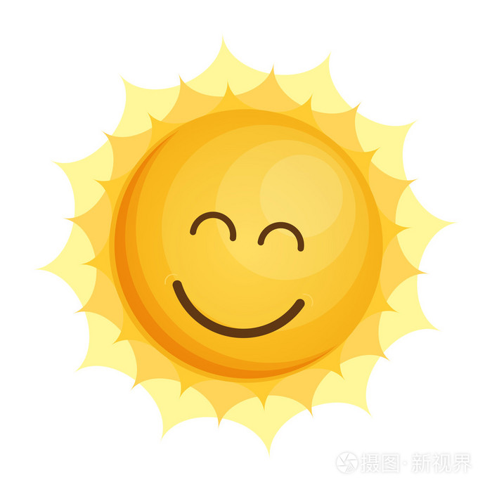 七彩阳光的笑脸图标