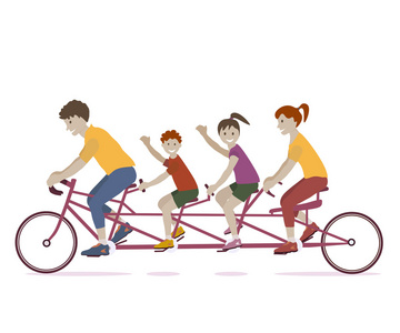 家庭骑自行车