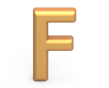 金色字母 f