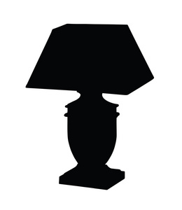 台灯的剪影照片
