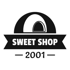 佳美甜店 logo, 简约黑色风格