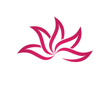 美矢量荷花设计徽标模板图标图片