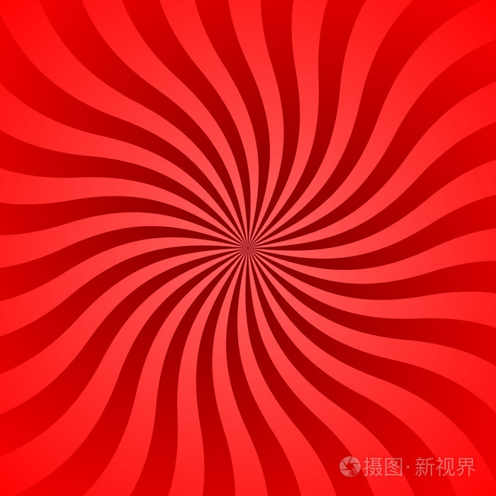 红色的波浪形的