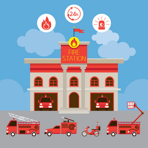 消防局图标图片-消防局图标素材-消防局图标插画-摄图新视界