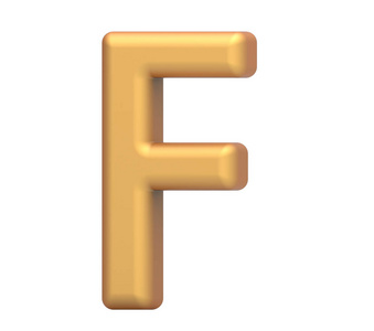 金色字母 f