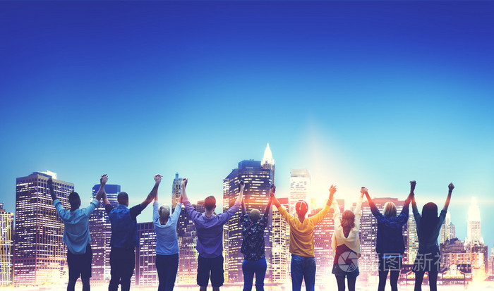 人和成功庆祝概念