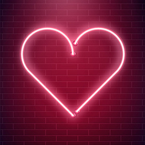 红色荧光光矢量图.情人节邀请卡概念.爱情和浪漫的背景照片