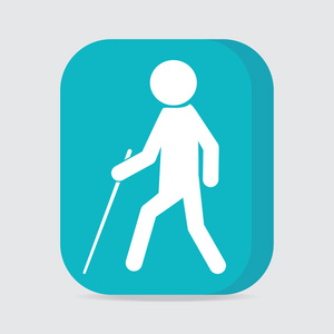 残疾的护理护理院标志图标