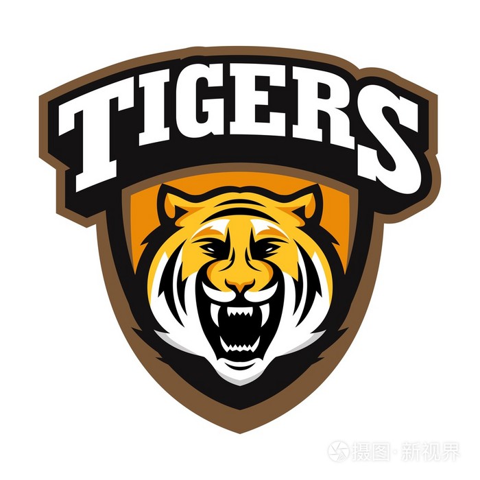 老虎的标志模板