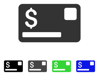 信用卡平面图标