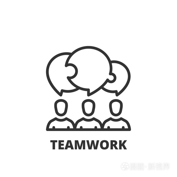 团队合作插画-正版商用图片0eux3a-摄图新视界