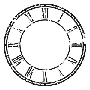 矢量老式时钟