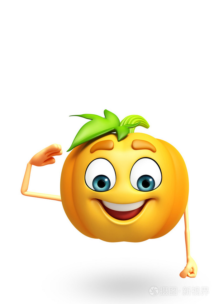 卡通人物的南瓜