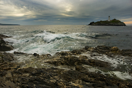 Godrevy在,Godrevy,康沃尔,英格兰的轻型房子