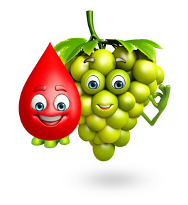 卡通人物的葡萄图片