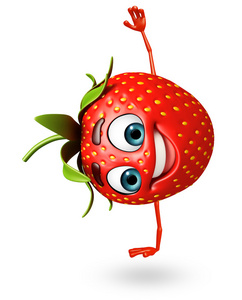 卡通人物的草莓图片