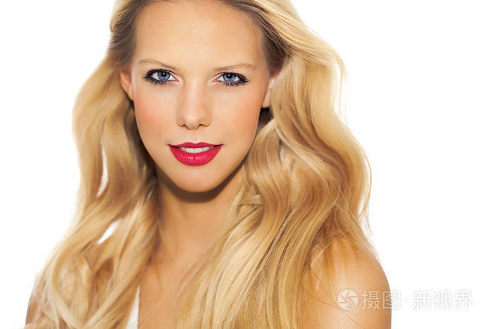 漂亮的女人和金色的头发