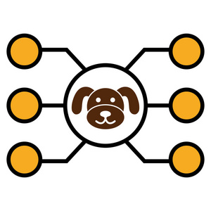 Puppycoin Masternode 链接平面图标