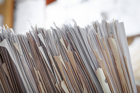 档案中的旧文件, 特写照片