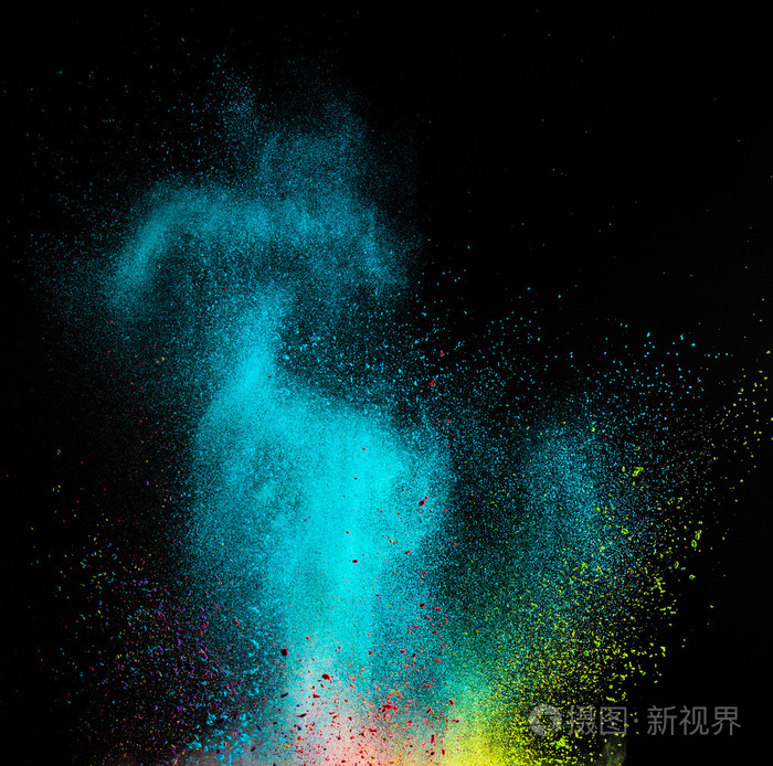 冻结的彩色的粉尘爆炸的议案