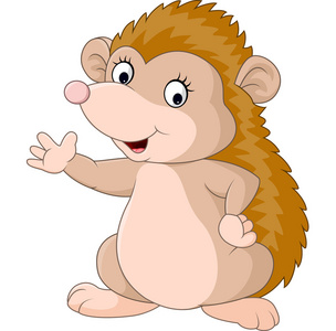 可爱刺猬卡通图片