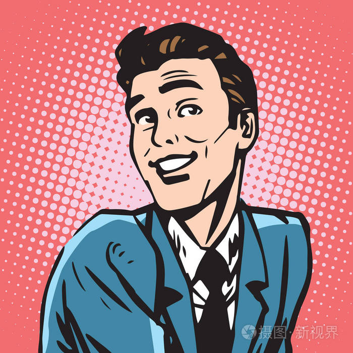 阿凡达肖像微笑男