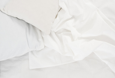 布亚麻白色亚麻布照片