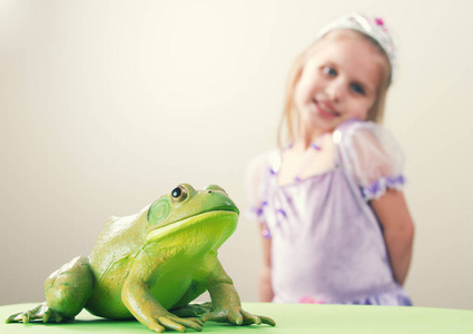 小女孩公主与青蛙