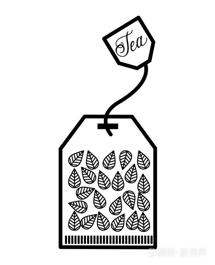孤立的茶袋图标设计插画-正版商用图片0ew0t4-摄图新视界