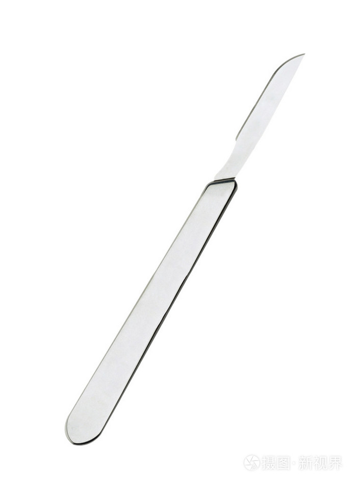 特写镜头的外科手术刀