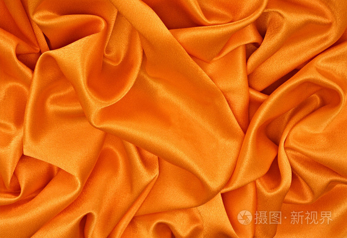 橙色的丝绸布