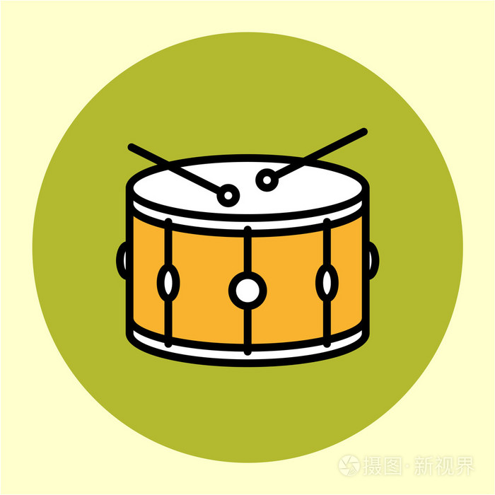 小军鼓纤薄图标