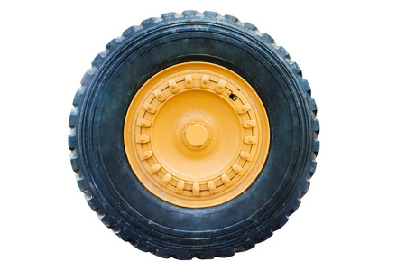 货车雨货车车轮的侧视图照片