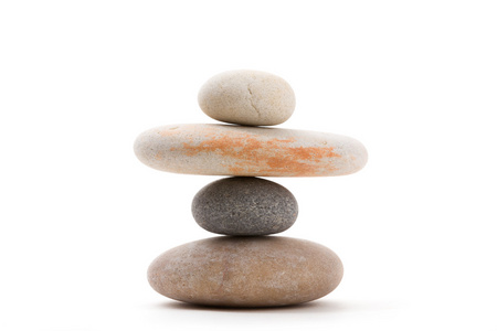 孤立的平衡禅石头