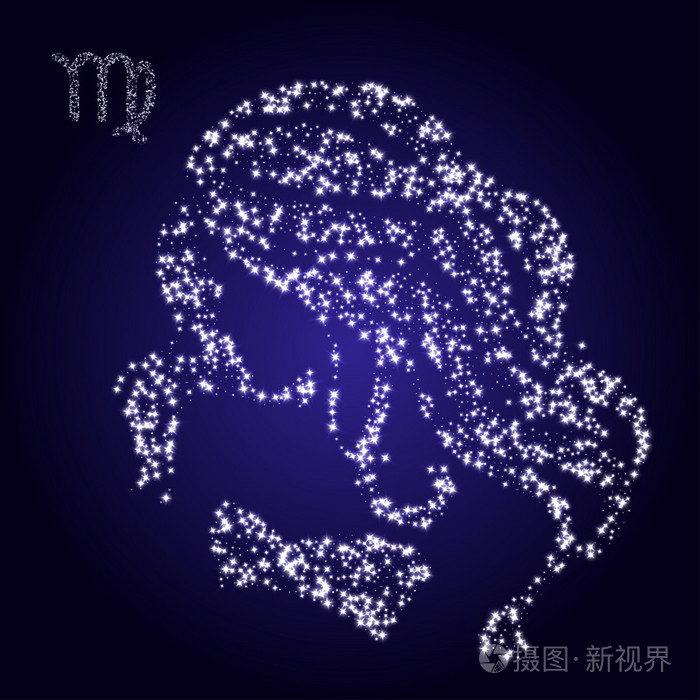 处女座星座由星星组成.