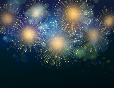 矢量节日烟花背景图片