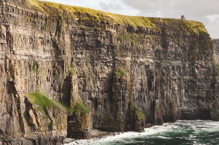 著名崖景区的赫尔，Wildatlanticway，克莱尔郡，红外